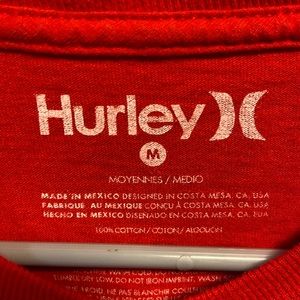 Men’s size M tshirts- Hurley, Nike, Tommy Hilfiger